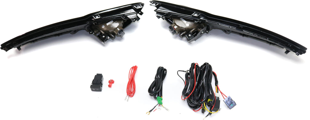 CIVIC 13-15 FRONT FOG LAMP RH AND LH, Assembly, Halogen, Yellow Lens, Sedan