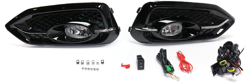 CIVIC 14-15 FRONT FOG LAMP RH AND LH, Assembly, Halogen, Clear Lens, Coupe