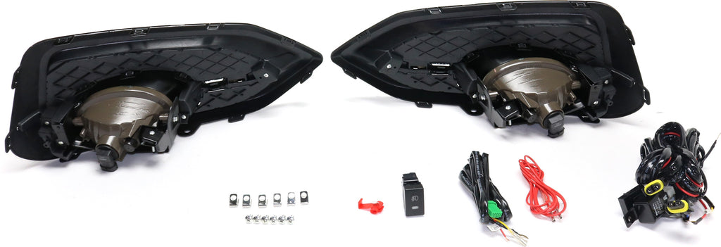 CIVIC 14-15 FRONT FOG LAMP RH AND LH, Assembly, Halogen, Clear Lens, Coupe