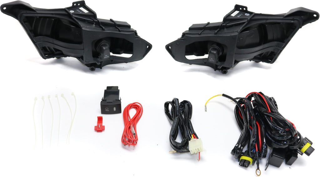 ELANTRA 07-10 FRONT FOG LAMP RH and LH, Assembly, Halogen, Clear Lens, Sedan