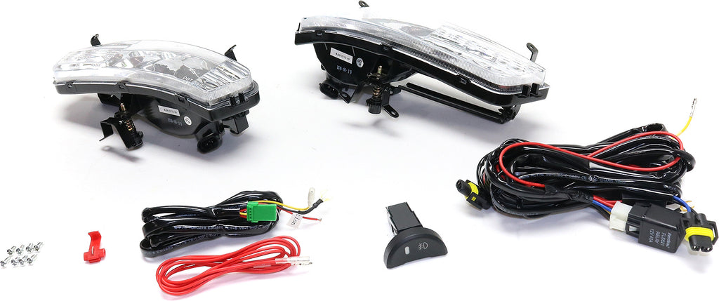 ACCENT 06-11 FRONT FOG LAMP RH AND LH, Assembly, Halogen, Clear Lens, (Hatchback 07-11)/Sedan