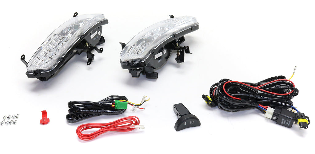 ACCENT 06-11 FRONT FOG LAMP RH AND LH, Assembly, Halogen, Clear Lens, (Hatchback 07-11)/Sedan