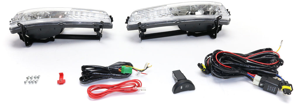ACCENT 06-11 FRONT FOG LAMP RH AND LH, Assembly, Halogen, Clear Lens, (Hatchback 07-11)/Sedan