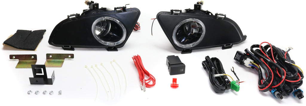 MAZDA 6 03-05 FRONT FOG LAMP RH and LH, Assembly, Halogen, Clear Lens, Sedan, i Model