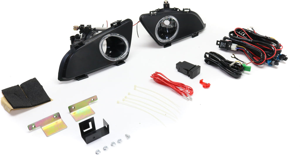 MAZDA 6 03-05 FRONT FOG LAMP RH and LH, Assembly, Halogen, Clear Lens, Sedan, i Model