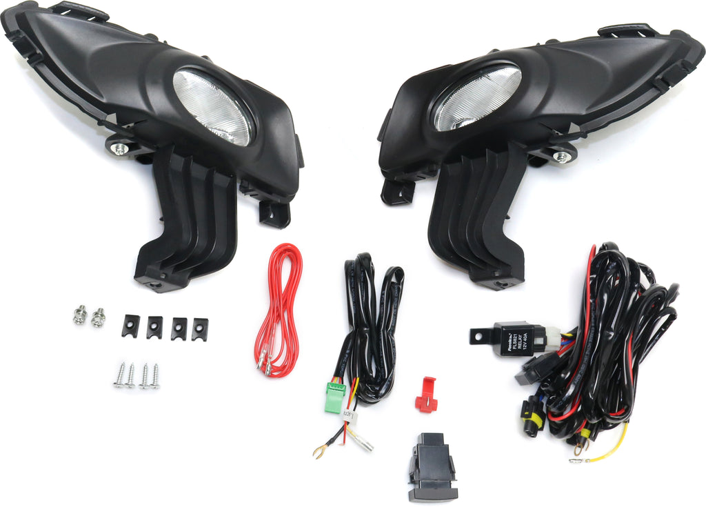 MAZDA 3 04-06 FRONT FOG LAMP RH and LH, Assembly, Halogen, Clear Lens, i Model