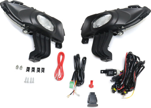 MAZDA 3 04-06 FRONT FOG LAMP RH and LH, Assembly, Halogen, Clear Lens, i Model