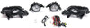 MAZDA 6 13-15 FRONT FOG LAMP RH and LH, Assembly, Halogen, Clear Lens