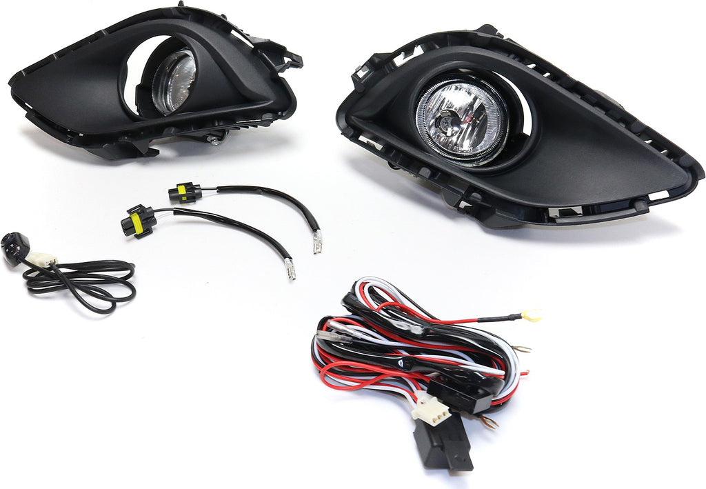 CX-5 13-15 FRONT FOG LAMP RH AND LH, Assembly, Halogen, Clear Lens