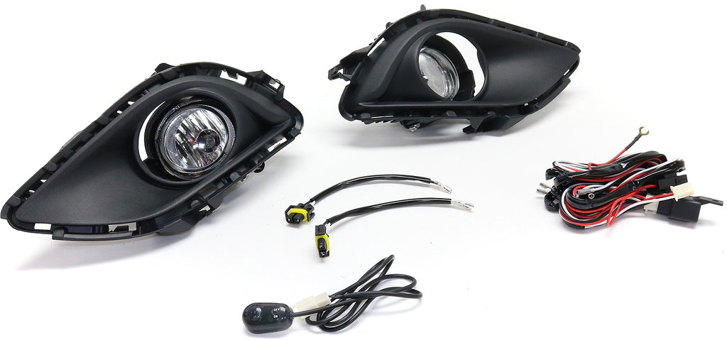 CX-5 13-15 FRONT FOG LAMP RH AND LH, Assembly, Halogen, Clear Lens