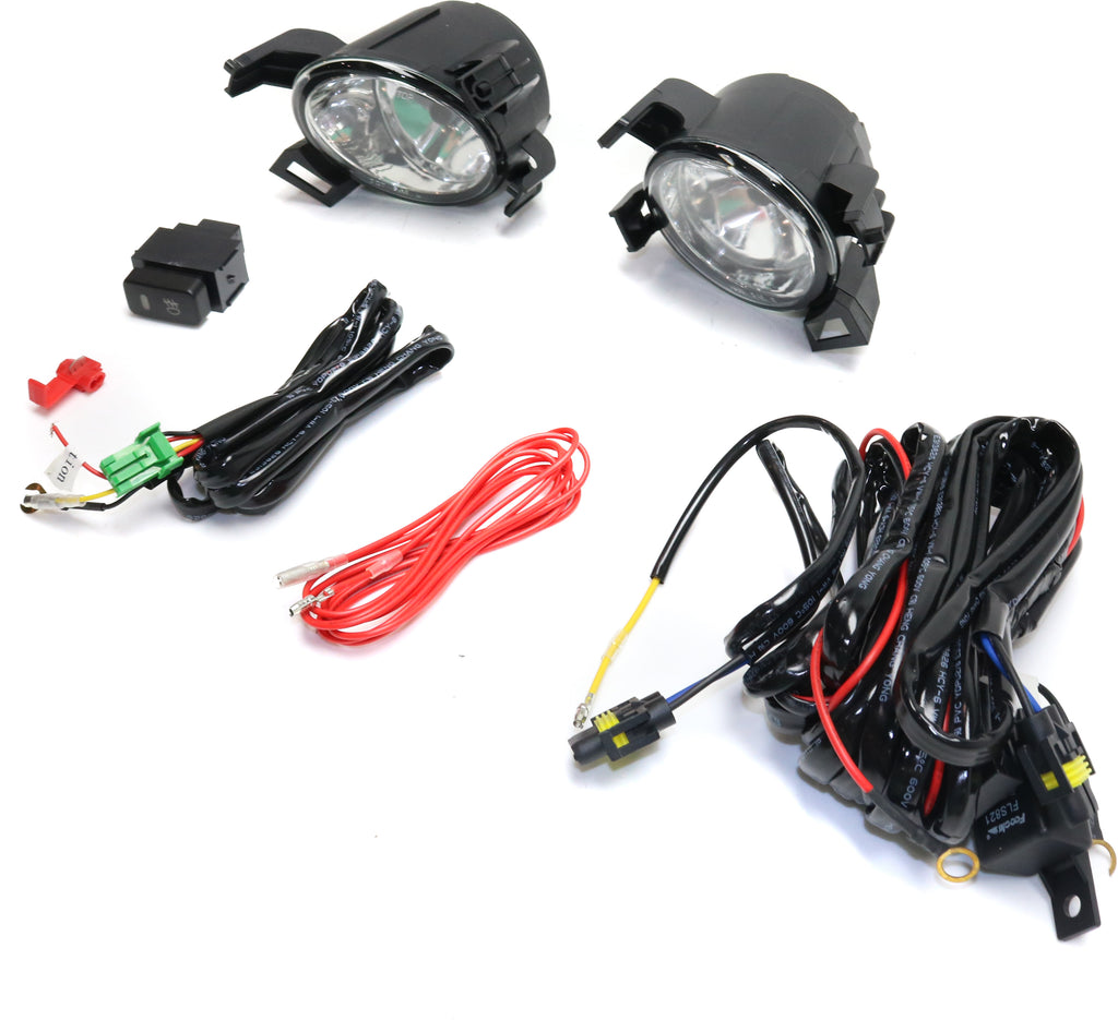 ALTIMA 05-06/QUEST 04-06 FRONT FOG LAMP RH and LH, Assembly, Halogen, Clear Lens, Except SE-R (06-06)