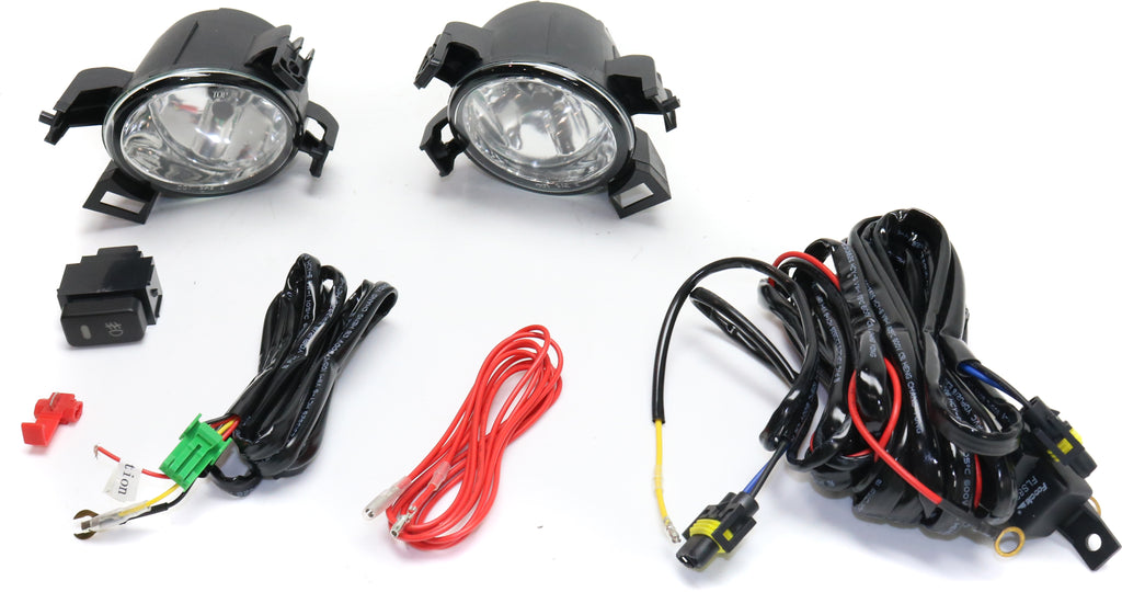ALTIMA 05-06/QUEST 04-06 FRONT FOG LAMP RH and LH, Assembly, Halogen, Clear Lens, Except SE-R (06-06)