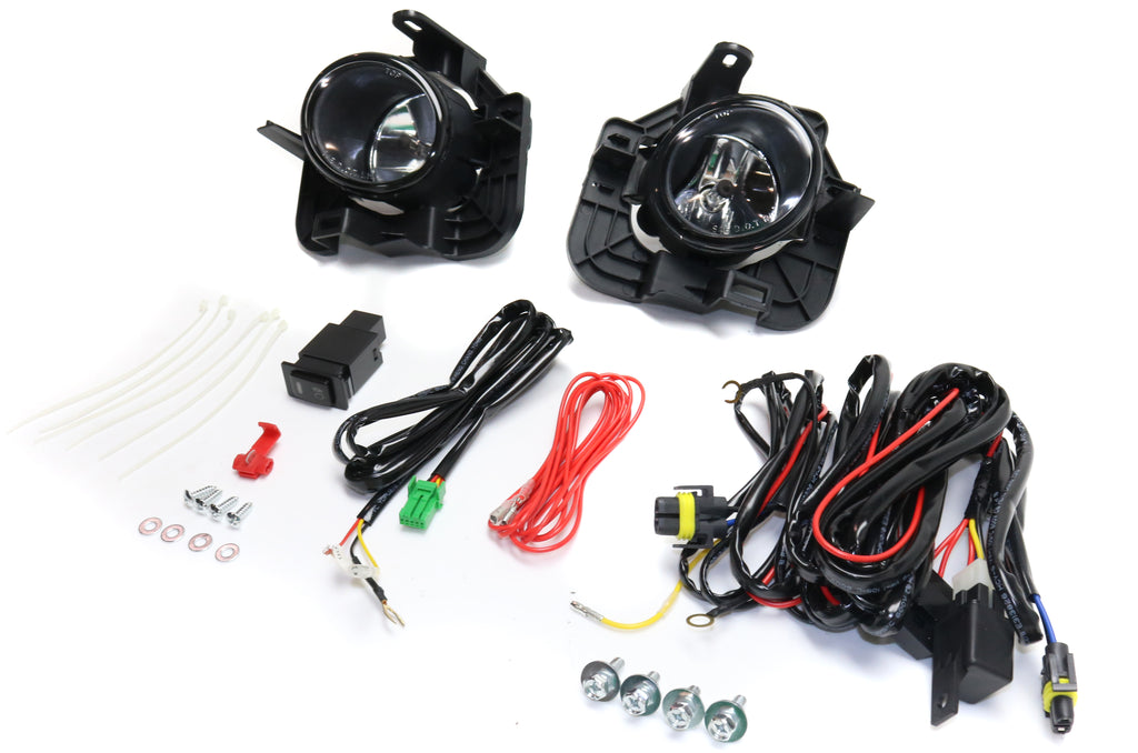 ALTIMA 07-11 FRONT FOG LAMP RH and LH, Assembly, Halogen, Clear Lens, Sedan, Except Base/S/SL/SR (10-11)