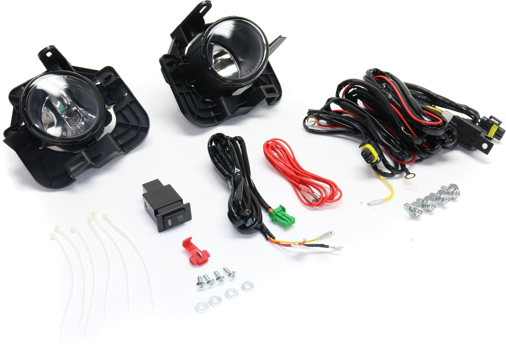 ALTIMA 07-11 FRONT FOG LAMP RH and LH, Assembly, Halogen, Clear Lens, Sedan, Except Base/S/SL/SR (10-11)