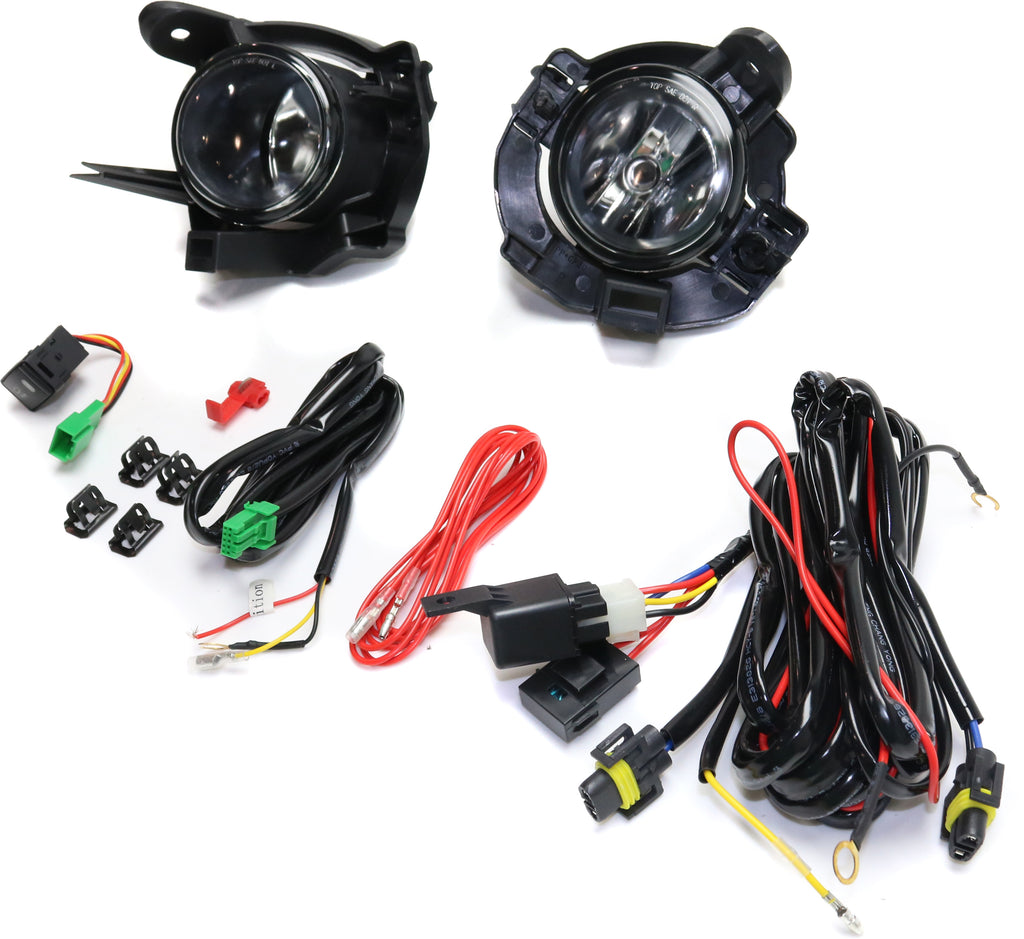 ROGUE 08-10 FRONT FOG LAMP RH and LH, Assembly, Halogen, Clear Lens