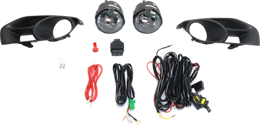 MURANO 11-14 FRONT FOG LAMP RH and LH, Assembly, Halogen, Clear Lens