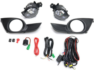 ALTIMA 13-15 FRONT FOG LAMP RH AND LH, Assembly, Halogen, Clear Lens, Sedan
