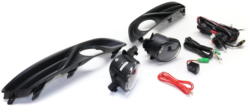 SENTRA 13-17 FRONT FOG LAMP RH AND LH, Assembly, Halogen, Clear Lens