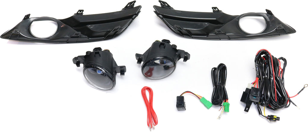 SENTRA 13-17 FRONT FOG LAMP RH AND LH, Assembly, Halogen, Clear Lens