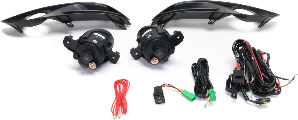 SENTRA 13-17 FRONT FOG LAMP RH AND LH, Assembly, Halogen, Clear Lens