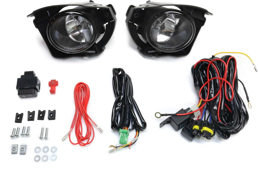JUKE 15-16 FRONT FOG LAMP RH AND LH, Assembly, Halogen, Clear Lens, (Exc. Nismo/Nismo RS Models)