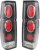 NISSAN PICKUP 95-97 / D21 86-94 CLEAR TAIL LAMP RH and LH, Lens and Housing, Black Interior, Clear Lens