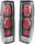 NISSAN PICKUP 95-97 / D21 86-94 CLEAR TAIL LAMP RH and LH, Lens and Housing, Black Interior, Clear Lens