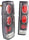 NISSAN PICKUP 95-97 / D21 86-94 CLEAR TAIL LAMP RH and LH, Lens and Housing, Black Interior, Clear Lens