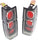 NISSAN PICKUP 95-97 / D21 86-94 CLEAR TAIL LAMP RH and LH, Lens and Housing, Black Interior, Clear Lens