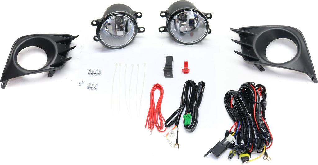 TC 11-13 FRONT FOG LAMP RH and LH, Assembly, Halogen, Clear Lens