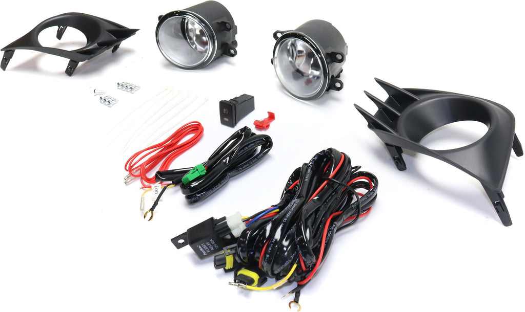 TC 11-13 FRONT FOG LAMP RH and LH, Assembly, Halogen, Clear Lens