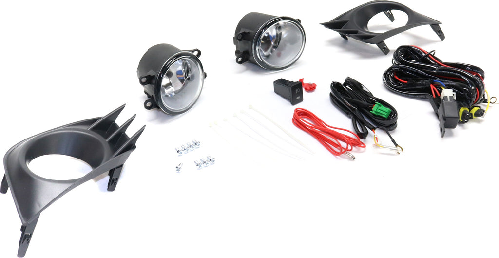 TC 11-13 FRONT FOG LAMP RH and LH, Assembly, Halogen, Clear Lens