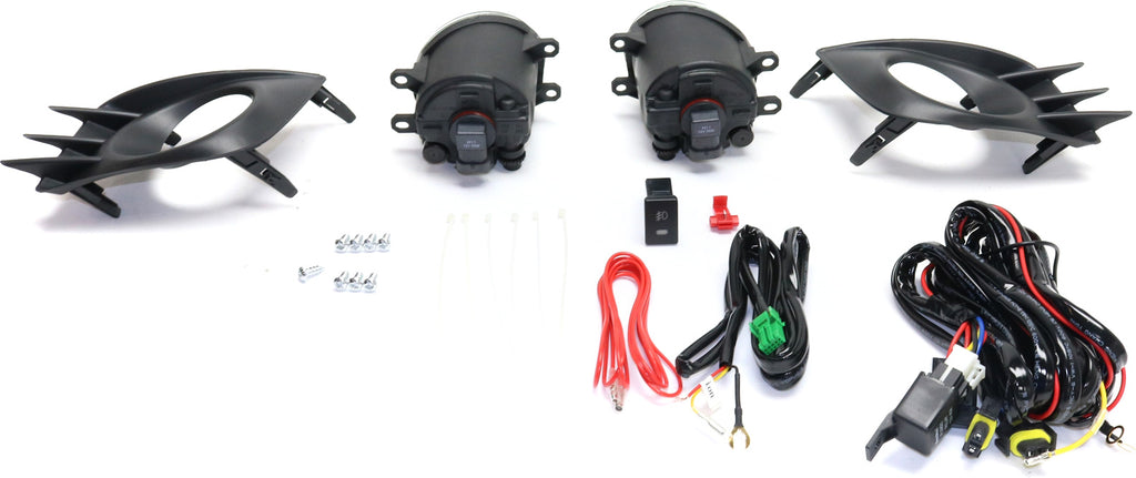 TC 11-13 FRONT FOG LAMP RH and LH, Assembly, Halogen, Clear Lens