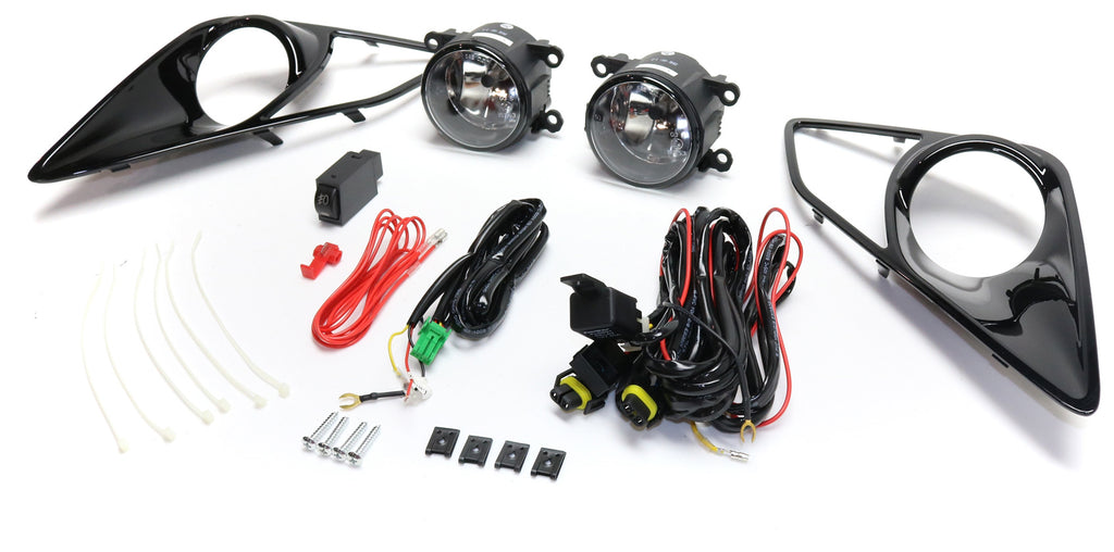 FR-S 13-16 FRONT FOG LAMP RH and LH, Assembly, Halogen, Clear Lens