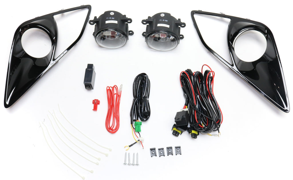 FR-S 13-16 FRONT FOG LAMP RH and LH, Assembly, Halogen, Clear Lens