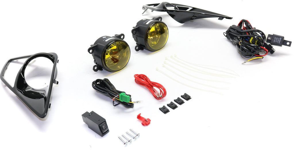 FR-S 13-16 FRONT FOG LAMP RH and LH, Assembly, Halogen, Yellow Lens