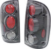 TACOMA 01-04 CLEAR TAIL LAMP RH and LH, Assembly, Black Interior, Clear Lens