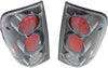 TACOMA 01-04 CLEAR TAIL LAMP RH and LH, Assembly, Black Interior, Clear Lens
