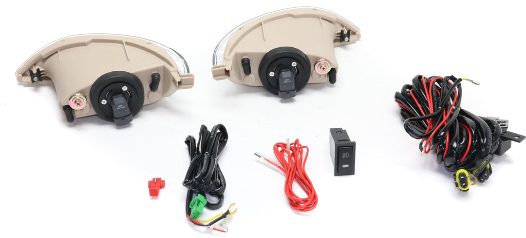CAMRY 02-04/COROLLA 05-08 FRONT FOG LAMP RH AND LH, Assembly, Halogen, Clear Lens