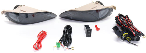 CAMRY 02-04/COROLLA 05-08 FRONT FOG LAMP RH AND LH, Assembly, Halogen, Smoke Lens