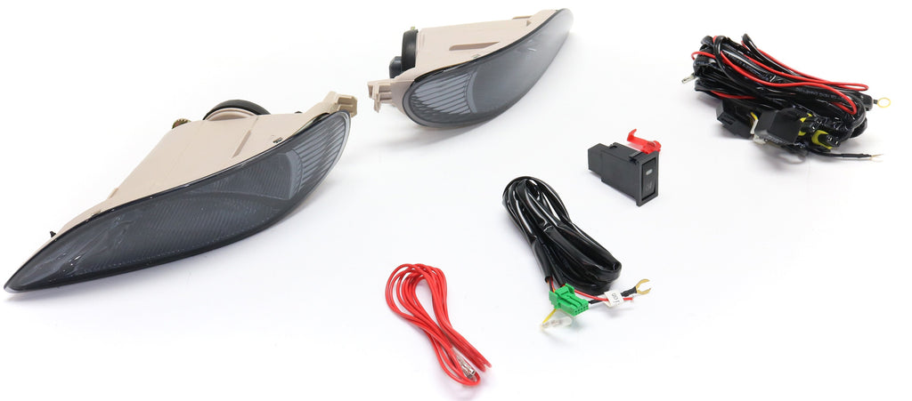 CAMRY 02-04/COROLLA 05-08 FRONT FOG LAMP RH AND LH, Assembly, Halogen, Smoke Lens
