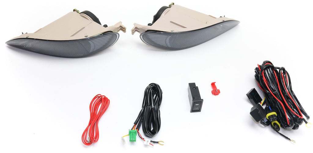 CAMRY 02-04/COROLLA 05-08 FRONT FOG LAMP RH AND LH, Assembly, Halogen, Smoke Lens