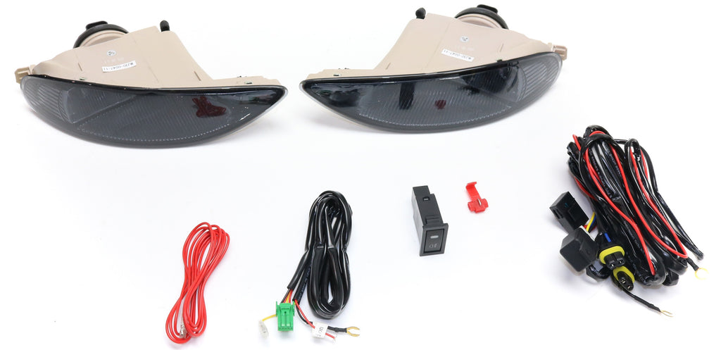 CAMRY 02-04/COROLLA 05-08 FRONT FOG LAMP RH AND LH, Assembly, Halogen, Smoke Lens