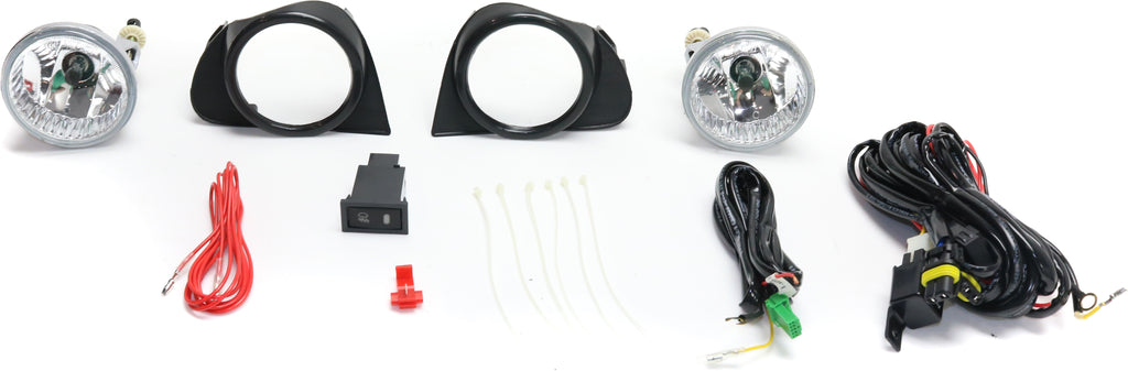 ECHO 03-05 FRONT FOG LAMP RH and LH, Assembly, Halogen, Clear Lens