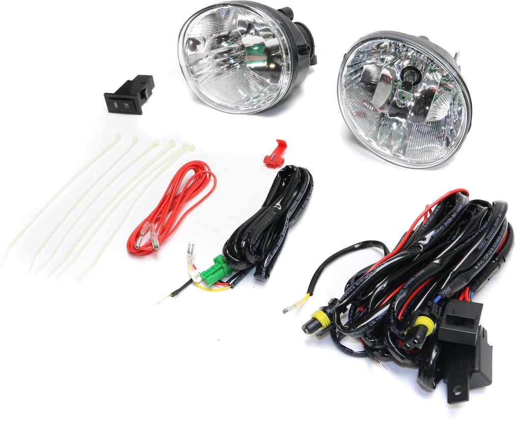 RAV4 04-05/4RUNNER 06-08 FRONT FOG LAMP RH AND LH, Assembly, Halogen, Clear Lens