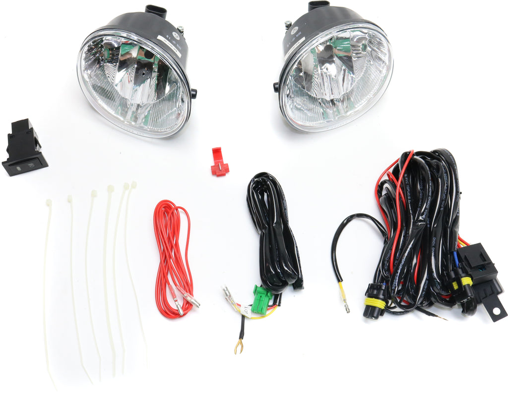 RAV4 04-05/4RUNNER 06-08 FRONT FOG LAMP RH AND LH, Assembly, Halogen, Clear Lens