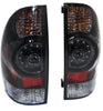 TACOMA 05-15 TAIL LAMP RH AND LH, Assembly, LED, Clear Lens, Black Interior