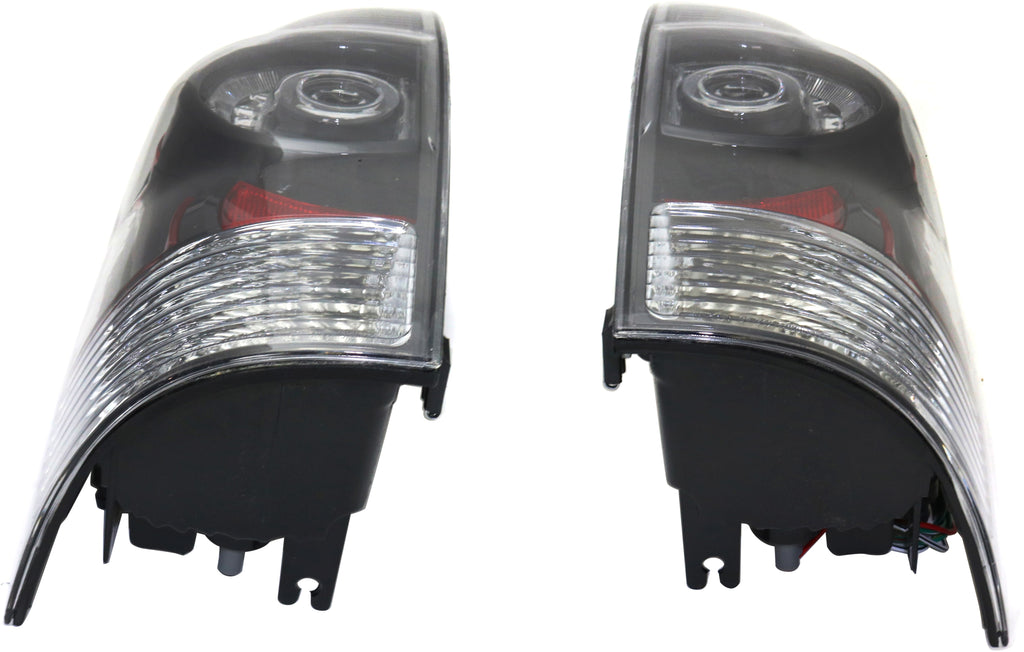 TACOMA 05-15 TAIL LAMP RH AND LH, Assembly, LED, Clear Lens, Black Interior