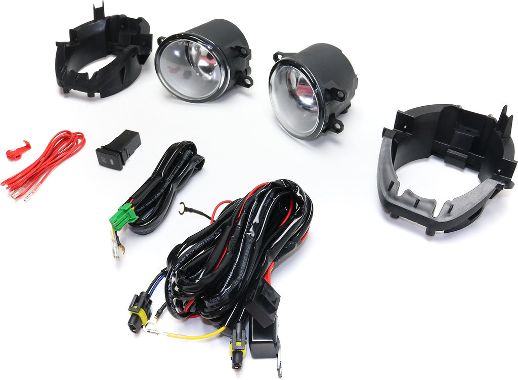 RAV4 06-08 FRONT FOG LAMP RH and LH, Assembly, Halogen, Clear Lens, w/ Bracket