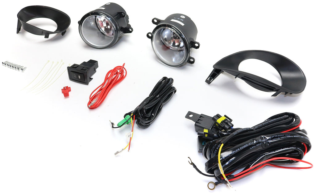 YARIS 06-08 FRONT FOG LAMP RH and LH, Assembly, Halogen, Clear Lens, 2-Door Hatchback